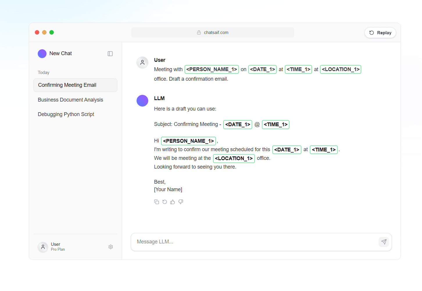 ChatSAiF - Secure AI Framework